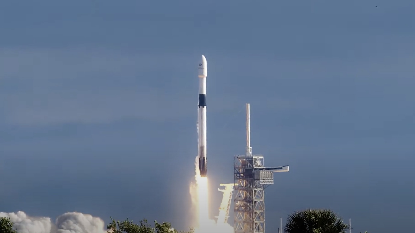 Space X rocket taking off
