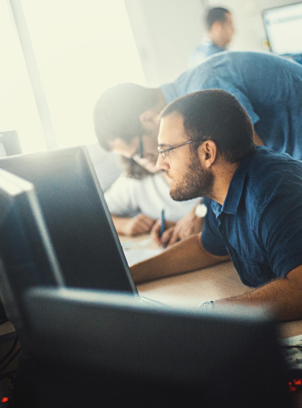 Team working together to thwart cyber adversaries