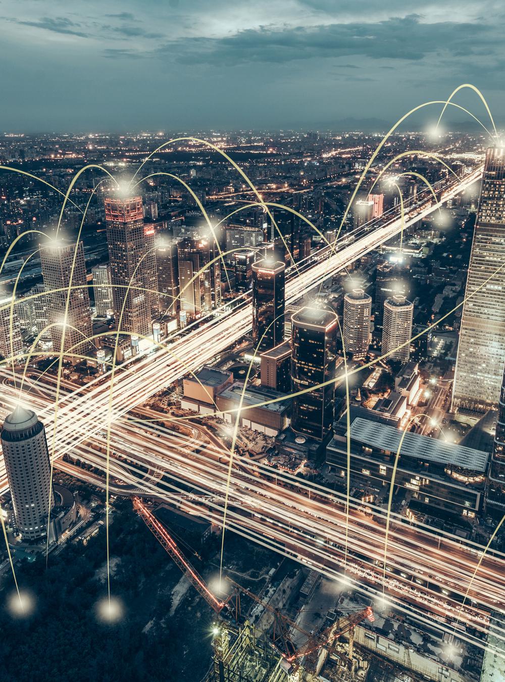 5G signals bouncing off city skyscrapers