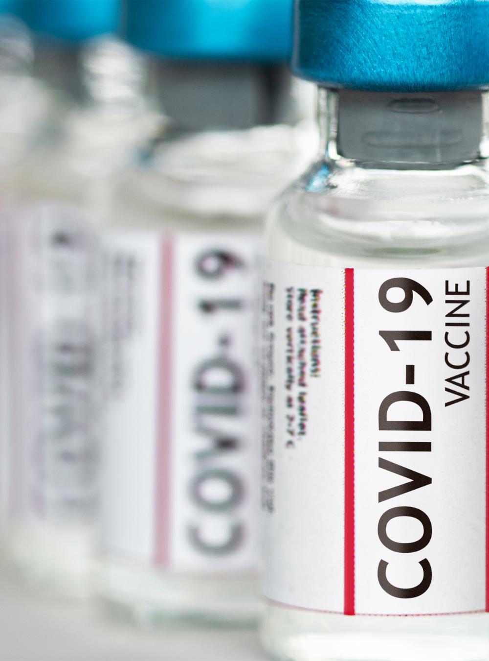 COVID-19 vaccine vials