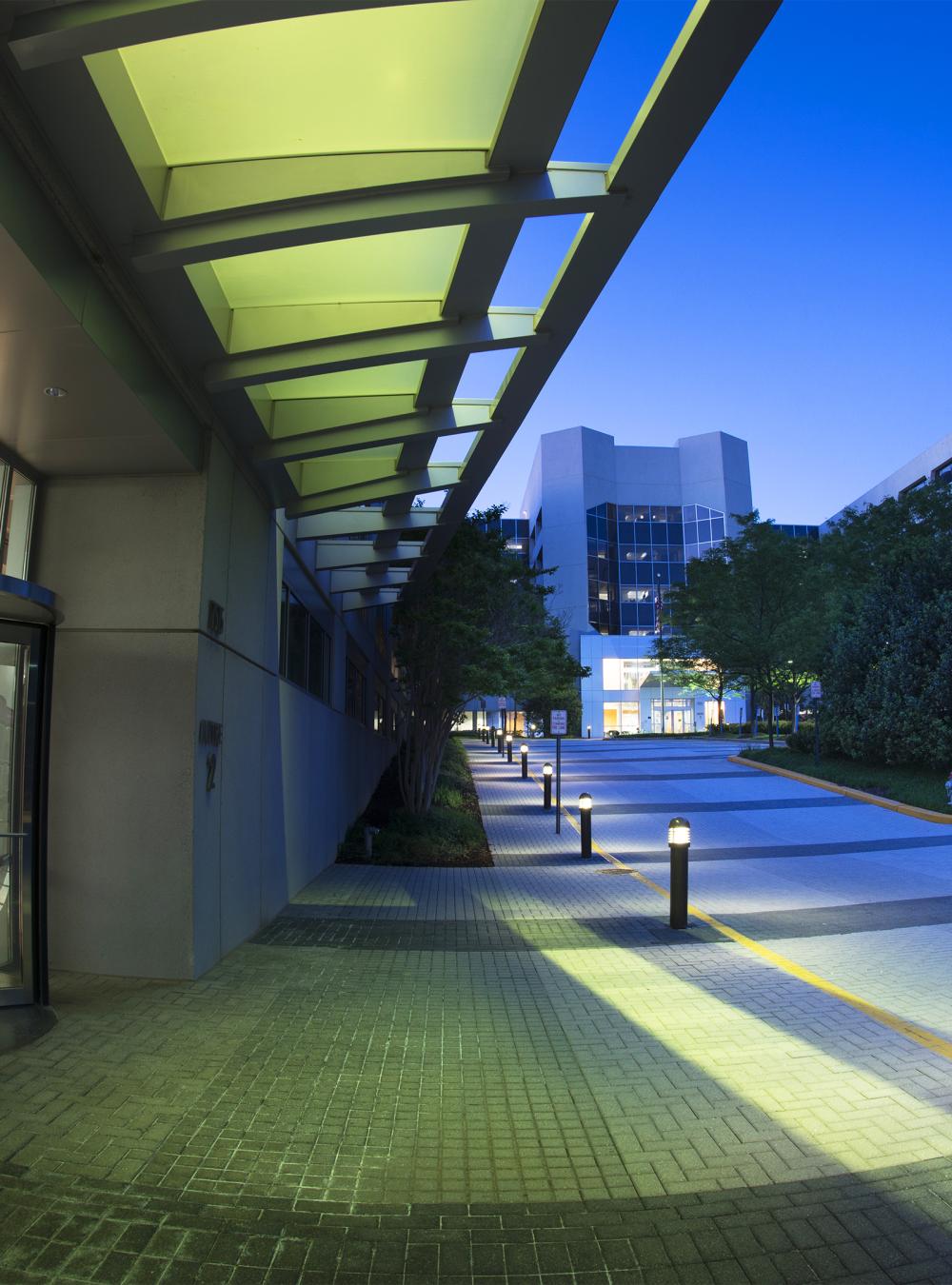 MITRE 1 McLean Campus in the early morning