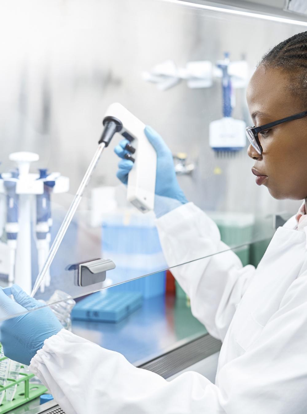 female scientist in lab