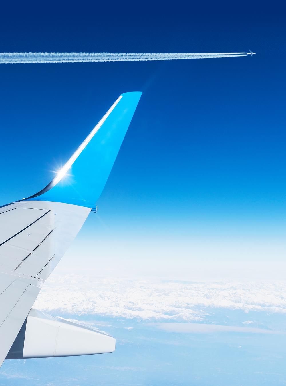 Two planes flying close together