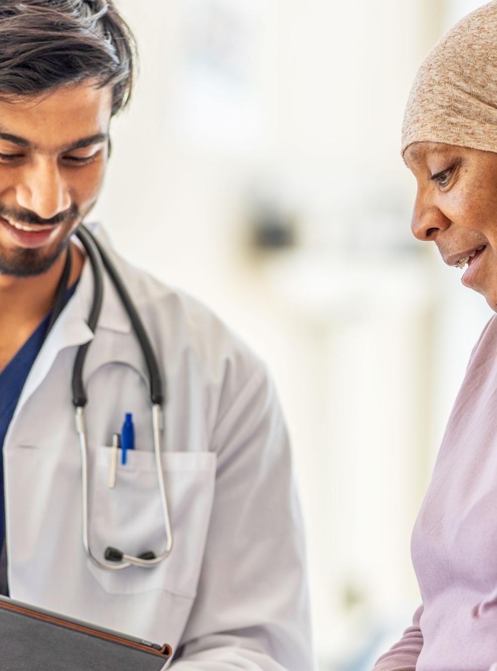 Doctor with a patient