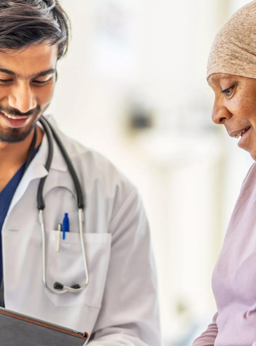 Doctor with a patient