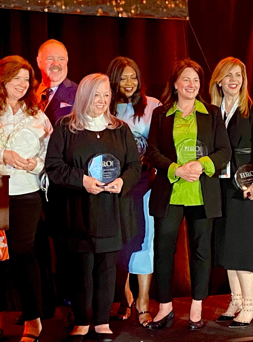 Kathleen Federico and other winners of the CHRO awards.