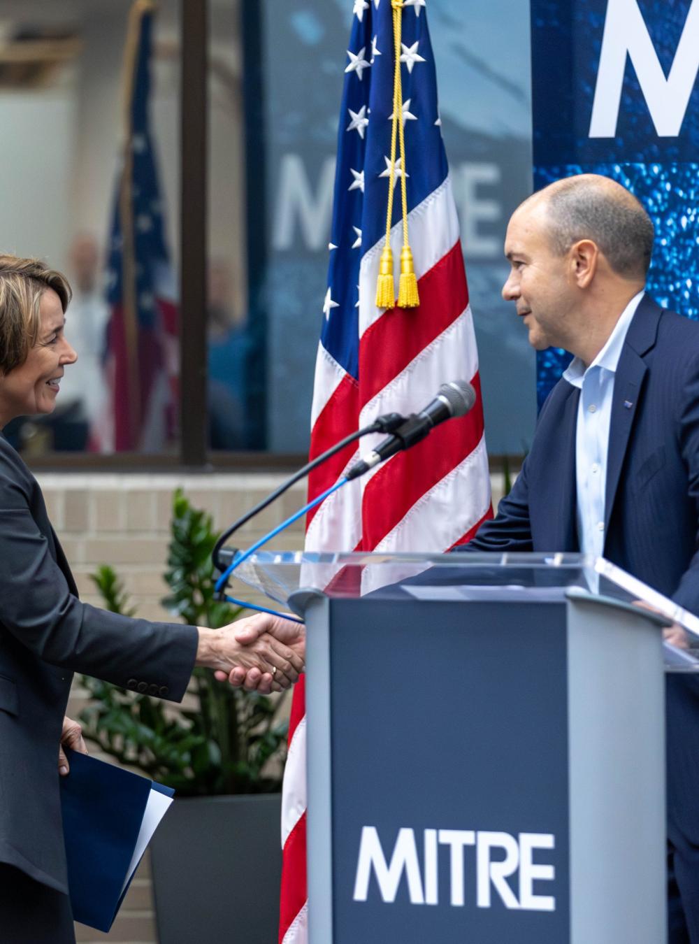 Maura Healey and Doug Robbins