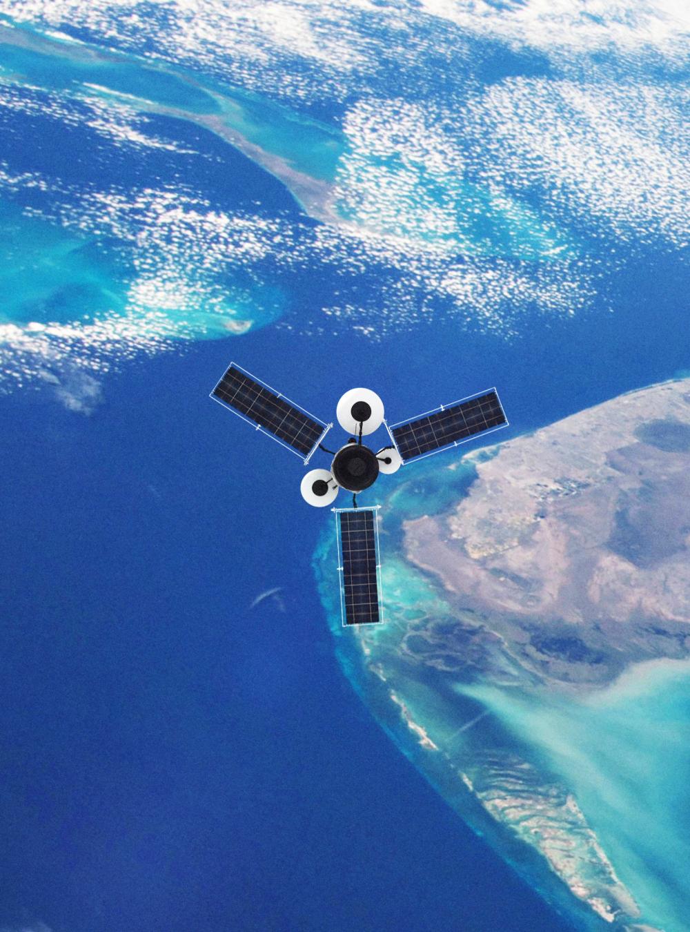 weather satellite over earth