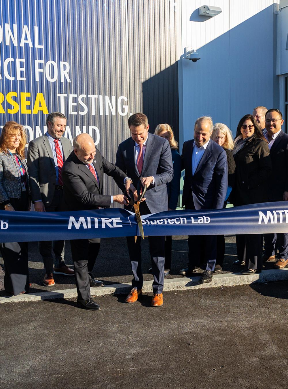 BlueTech ribbon cutting in Bedford