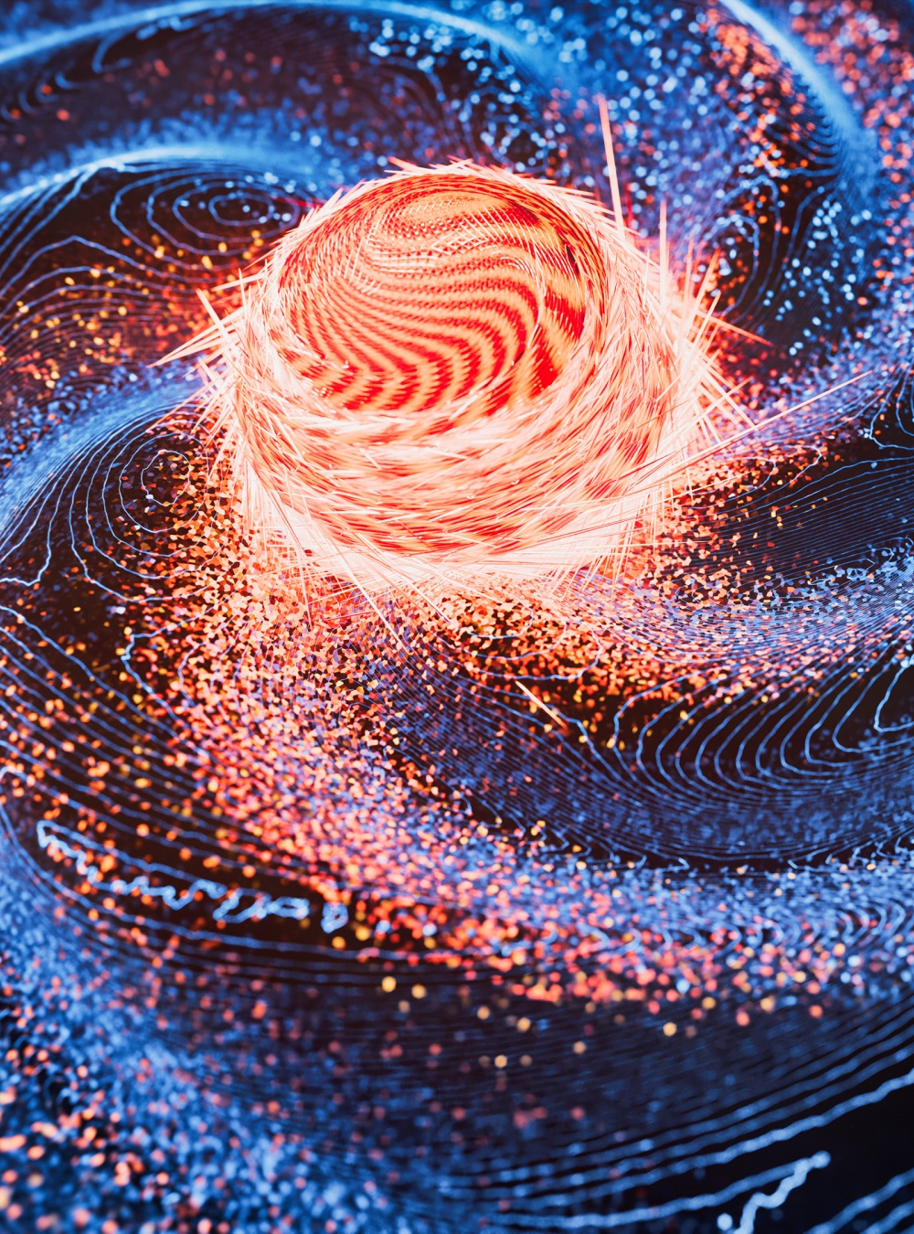 Quantum Gravity 3d rendered image