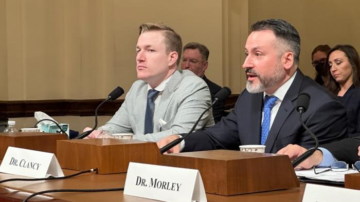 Charles Clancy testifying before Congress