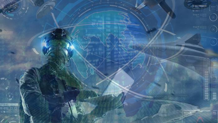 Futuristic soldier