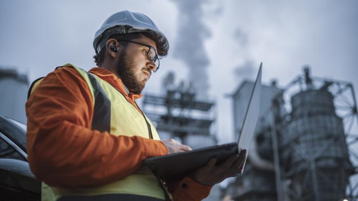 field engineer with a tablet