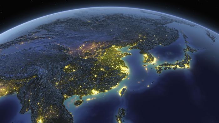 satellite view of earth