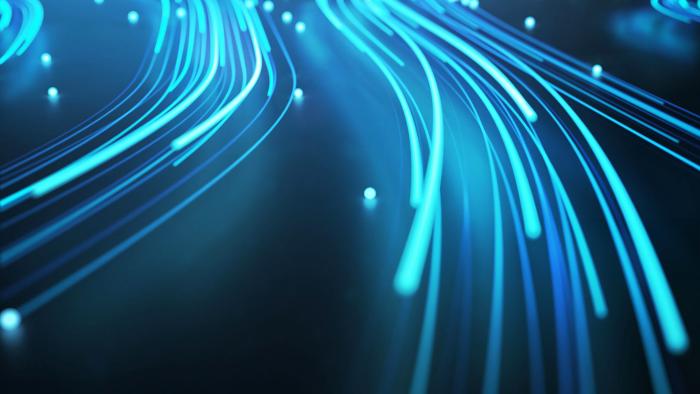 Abstract lines of digital light