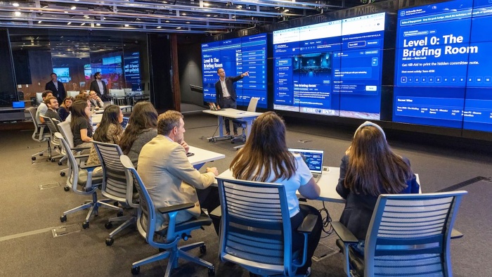 Meeting in a MITRE lab
