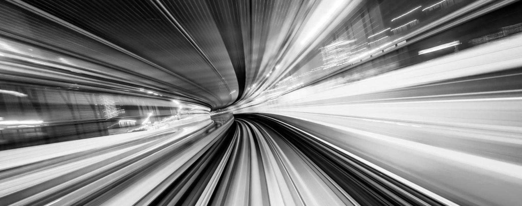 Abstract burst depicting high speed motion and light 