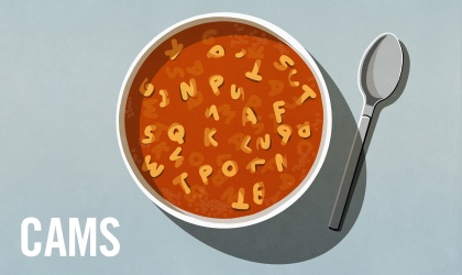 Alphabet soup graphic