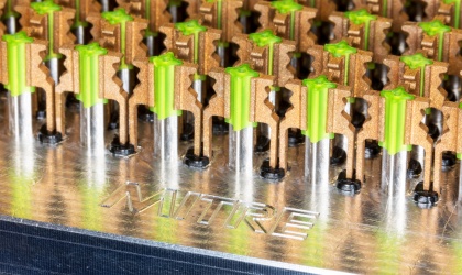 A close-up view of MITRE's FUSE antenna