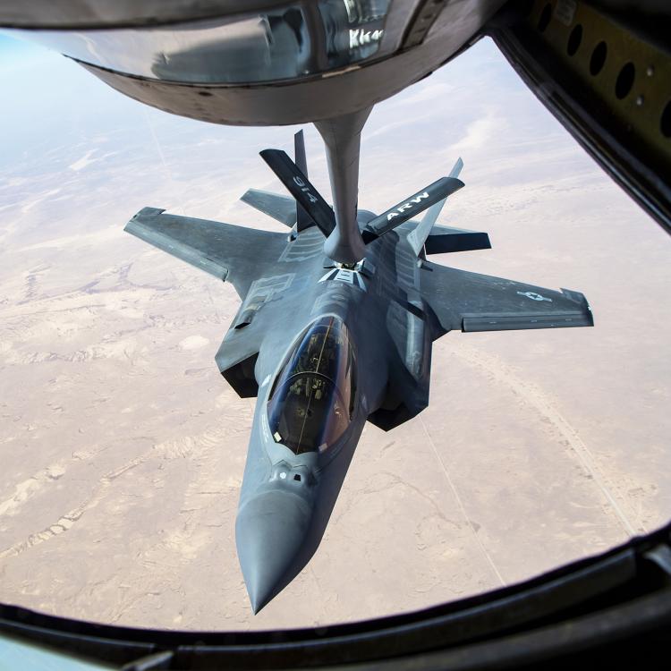 U.S. Air Force F35 refueling